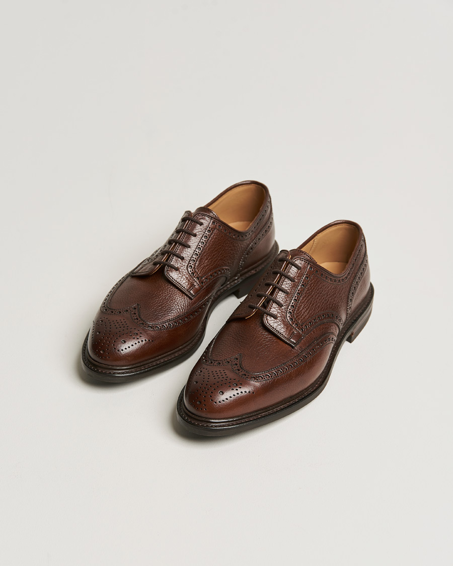 Herren | Crockett & Jones x Tärnsjö Garveri Pembroke Milled Grain City Sole Dk Brown Calf | Crockett & Jones x Tärnsjö Garveri | Pembroke Milled Grain City Sole Dk Brown Calf