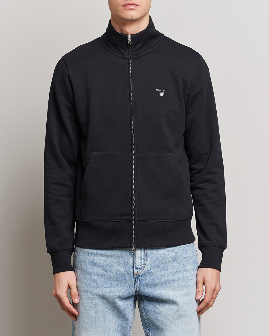 Herren | Pullover | GANT | Original Shield Logo Full-Zip Sweater Black
