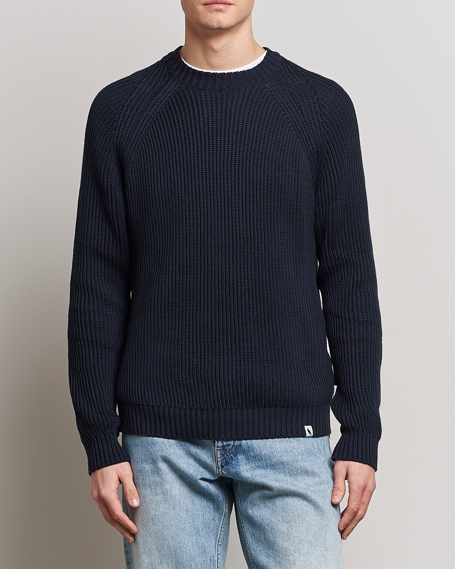 Herren | Kategorie | Peregrine | Harry Organic Cotton Sweater Navy
