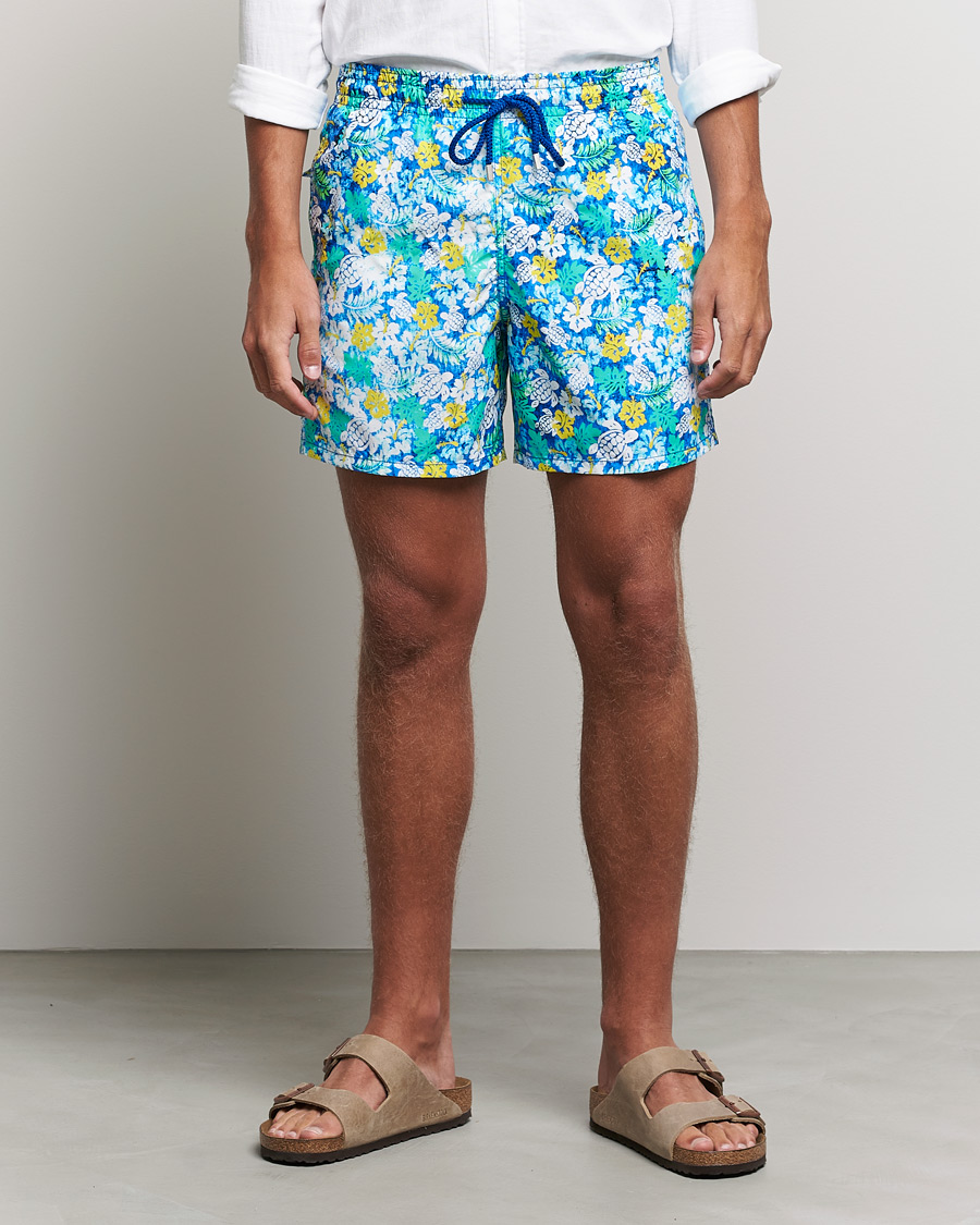 Herren | Badehosen | Vilebrequin | Moorea Swim Shorts Blue Lazuli