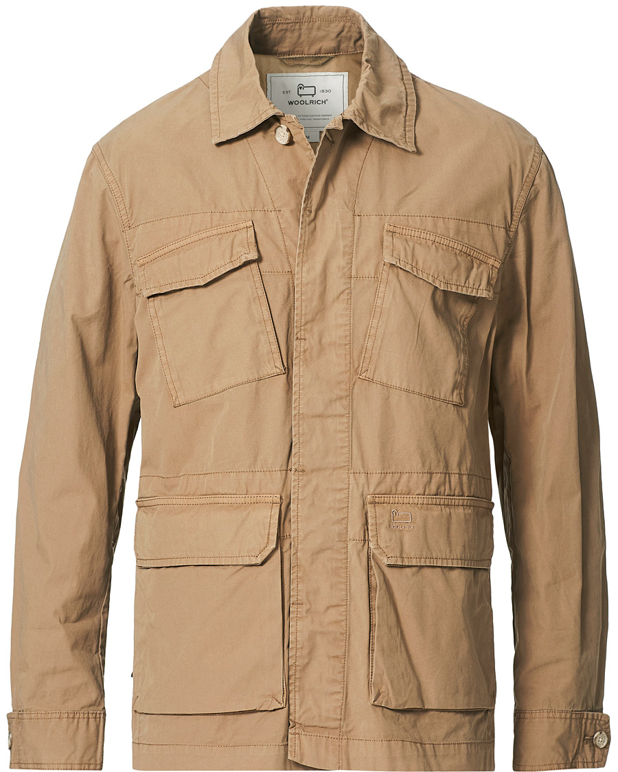 Herren | Hemden | Woolrich | Military Cotton Field Shirt Jacket Khaki