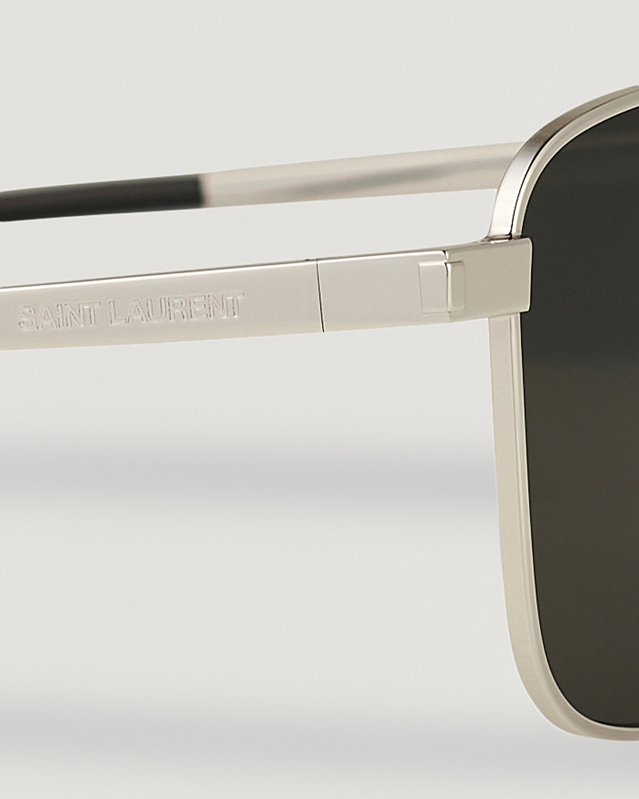 Herren | Saint Laurent SL 529 Sunglasses Silver/Grey | Saint Laurent | SL 529 Sunglasses Silver/Grey