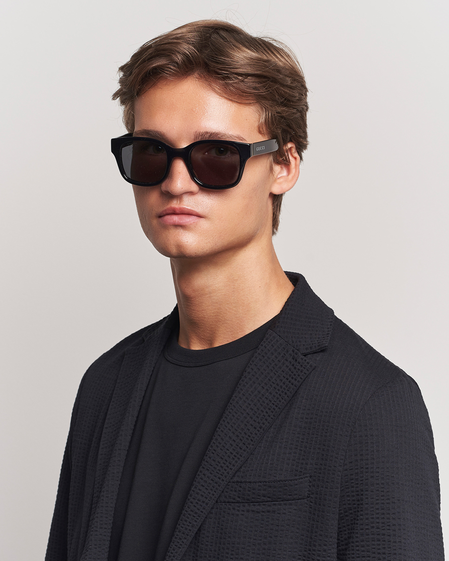 Herren | Gucci GG1135S Sunglasses Black/Grey | Gucci | GG1135S Sunglasses Black/Grey