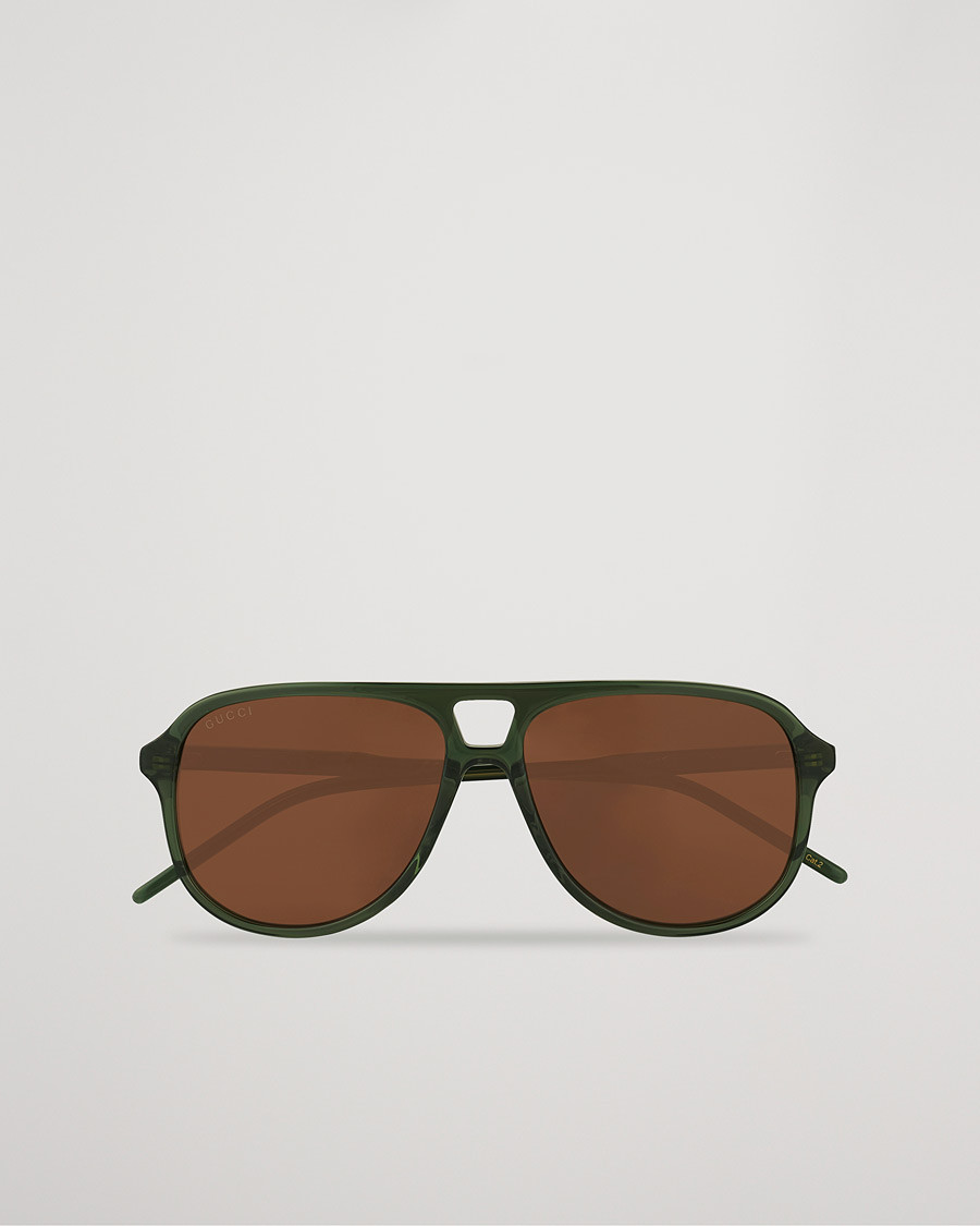 Herren | Gucci GG1156S Sunglasses Green/Brown | Gucci | GG1156S Sunglasses Green/Brown