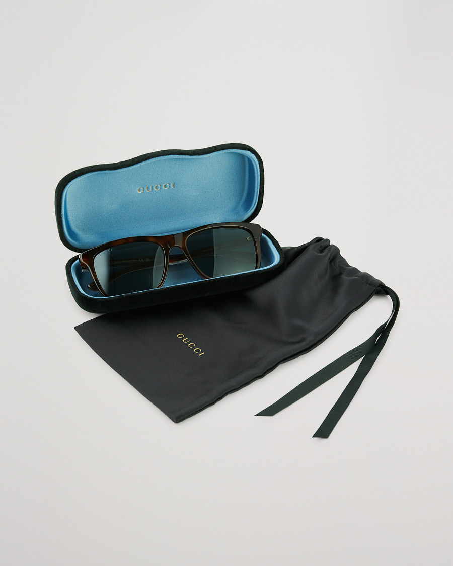 Herren | Gucci GG0381SN Sunglasses Havana/Blue | Gucci | GG0381SN Sunglasses Havana/Blue