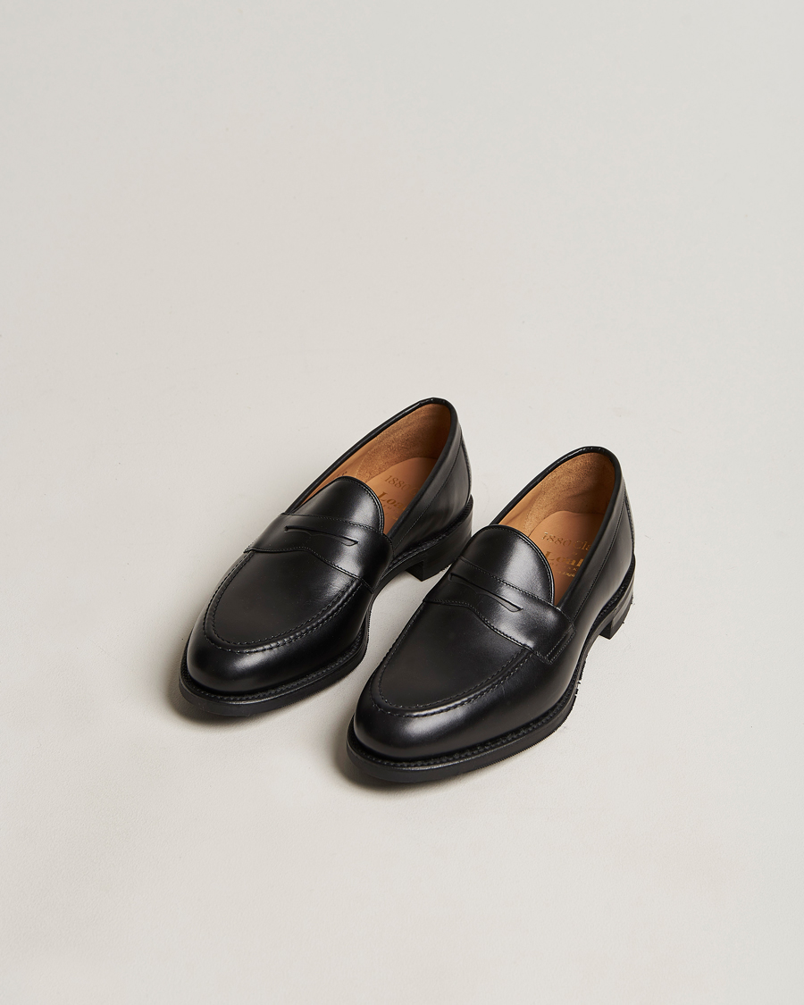 Herren | Handgefertigte Schuhe - Schuhspanner inklusive | Loake 1880 | Grant Shadow Sole Black Calf