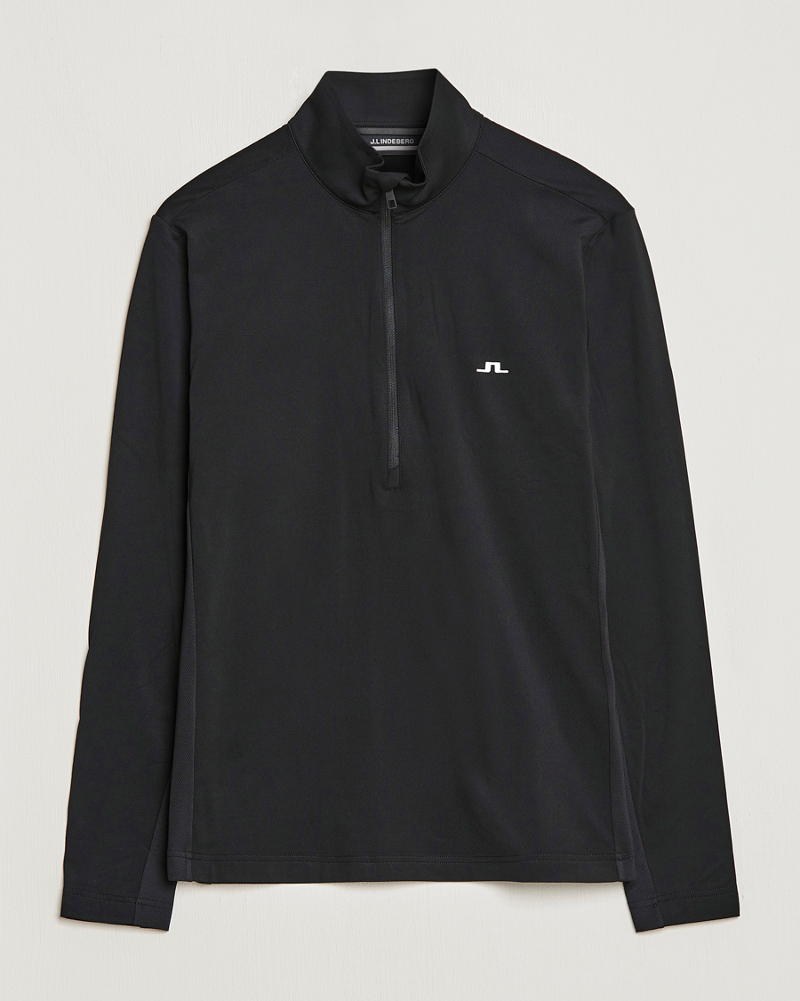 Herren | Pullover | J.Lindeberg | Luke Jersey Half Zip Black