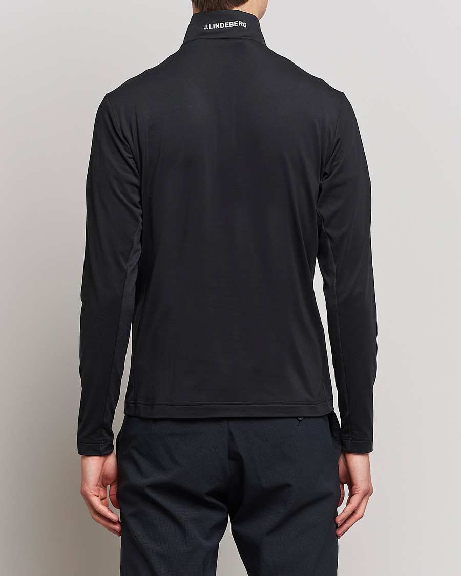 Herren | Pullover | J.Lindeberg | Luke Jersey Half Zip Black