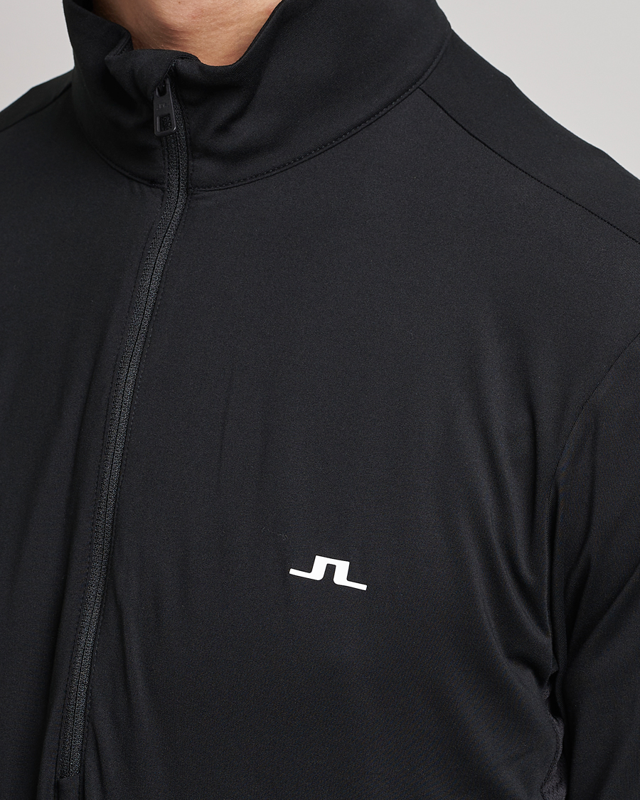 Herren | Pullover | J.Lindeberg | Luke Jersey Half Zip Black