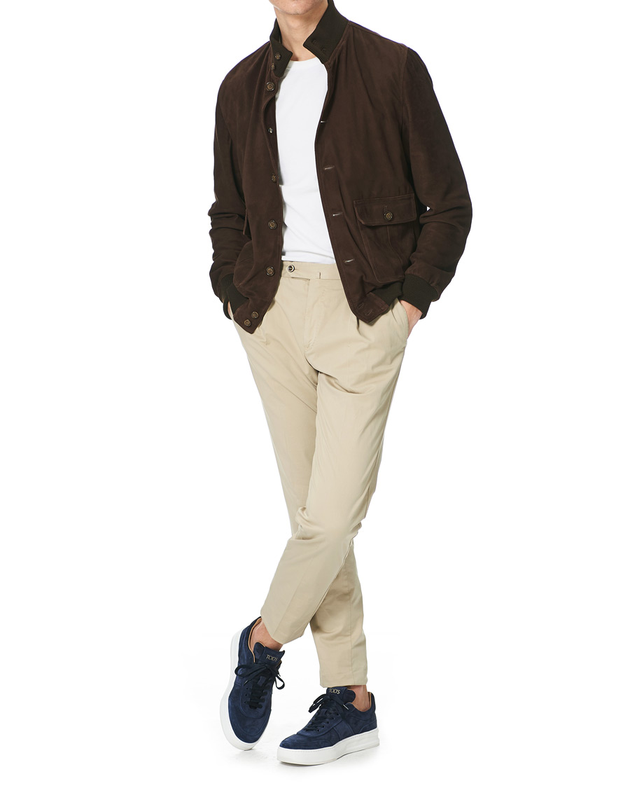 Herren | Tod's Cassetta Alta Sneaker Navy Suede | Tod's | Cassetta Alta Sneaker Navy Suede