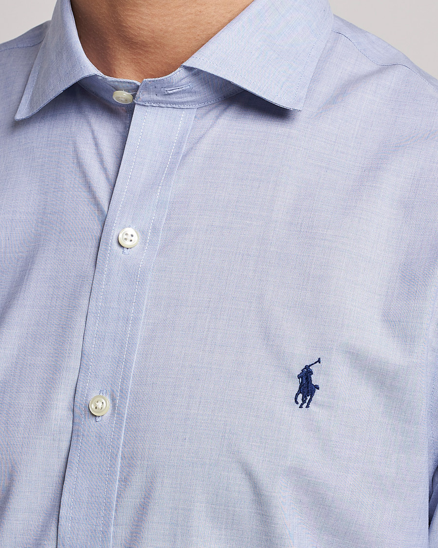 Herren | Hemden | Polo Ralph Lauren | Slim Fit Poplin Cut Away Dress Shirt Light Blue