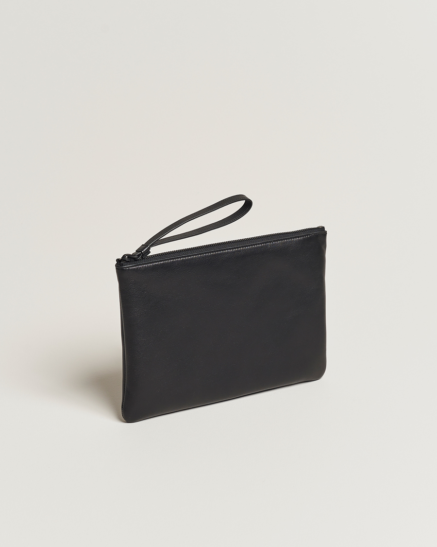 Herr | Accessoarer | Common Projects | Medium Flat Nappa Leather Pouch Black