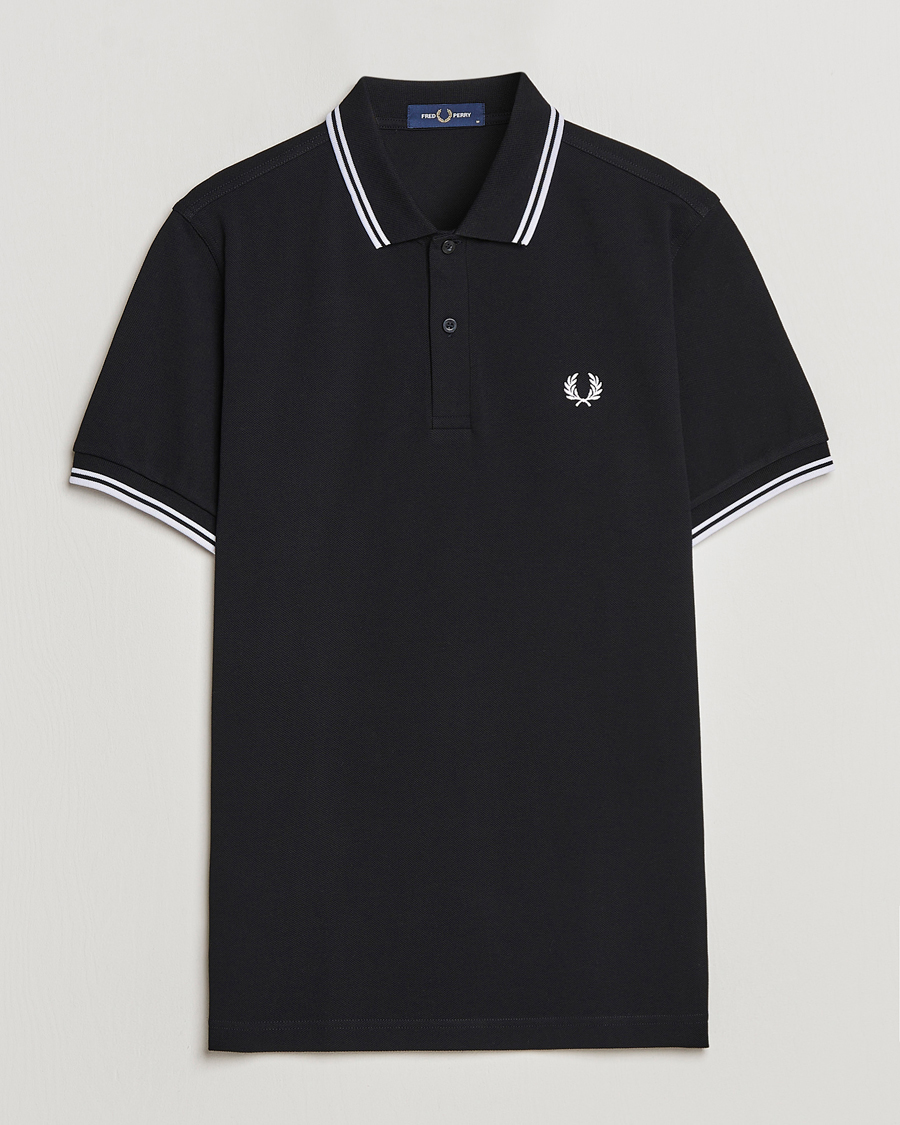Herren | Poloshirts | Fred Perry | Twin Tipped Polo Shirt Black