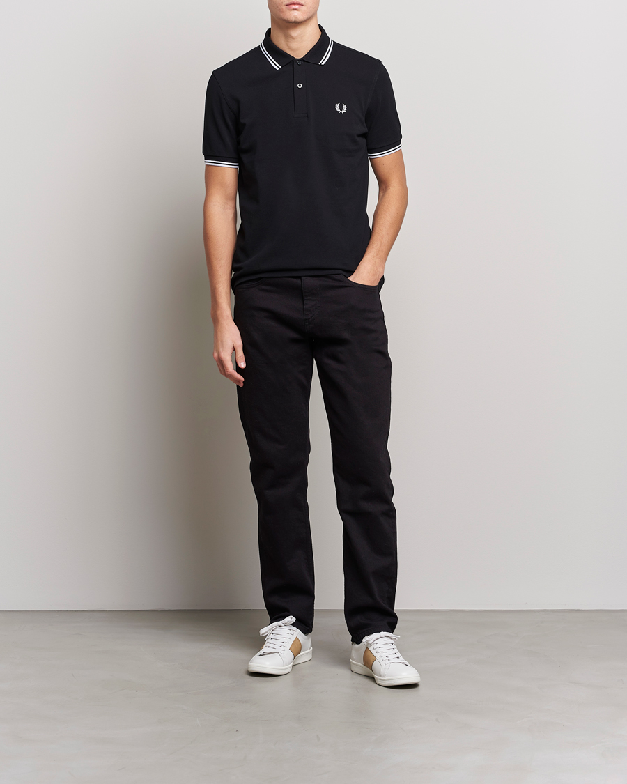 Herren | Poloshirts | Fred Perry | Twin Tipped Polo Shirt Black