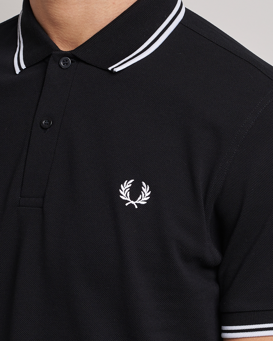 Herren | Poloshirts | Fred Perry | Twin Tipped Polo Shirt Black