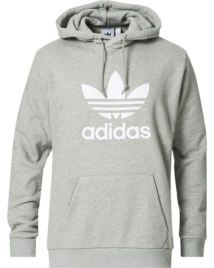 Herren | Pullover | adidas Originals | Trefoil Hoodie Grey Melange