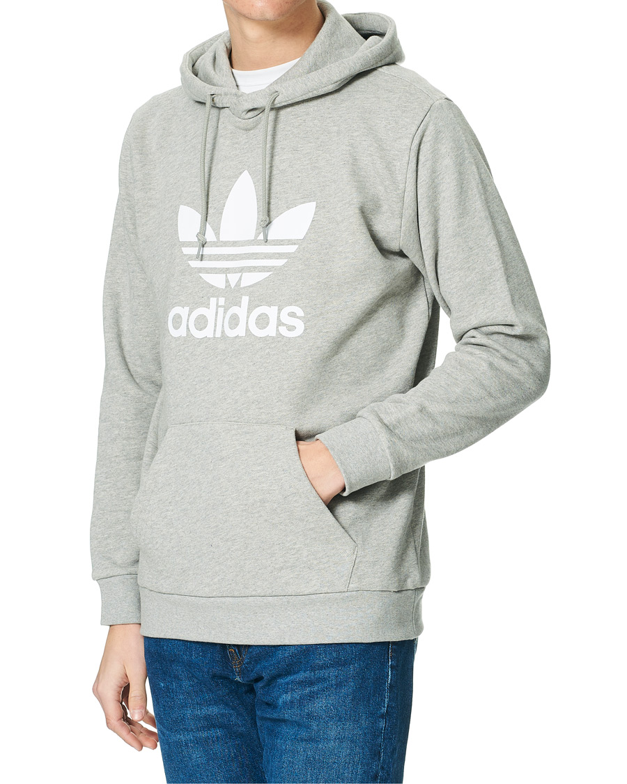 Herren | Pullover | adidas Originals | Trefoil Hoodie Grey Melange