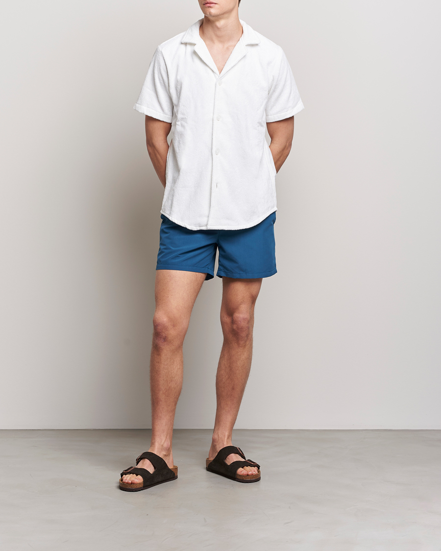 Herren | Ripa Ripa Plain Swimshorts Petrol Blue | Ripa Ripa | Plain Swimshorts Petrol Blue