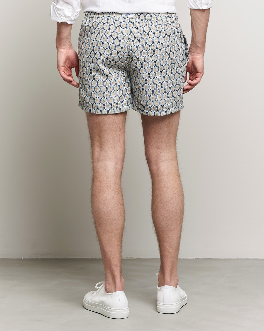 Herren | Ripa Ripa Leaf Printed Swimshorts Light Green | Ripa Ripa | Leaf Printed Swimshorts Light Green