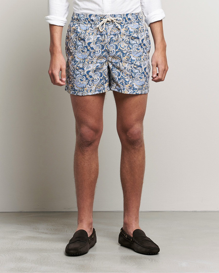 Herren | Badehosen | Ripa Ripa | Printed Swimshorts Blue/Light Blue