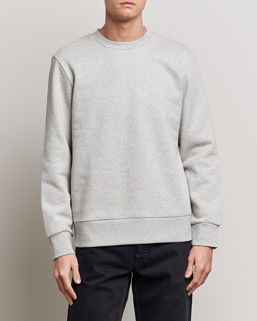 Men | Sweaters & Knitwear | A Day\'s March | Shaw Sturdy Fleece Sweatshirt Grey