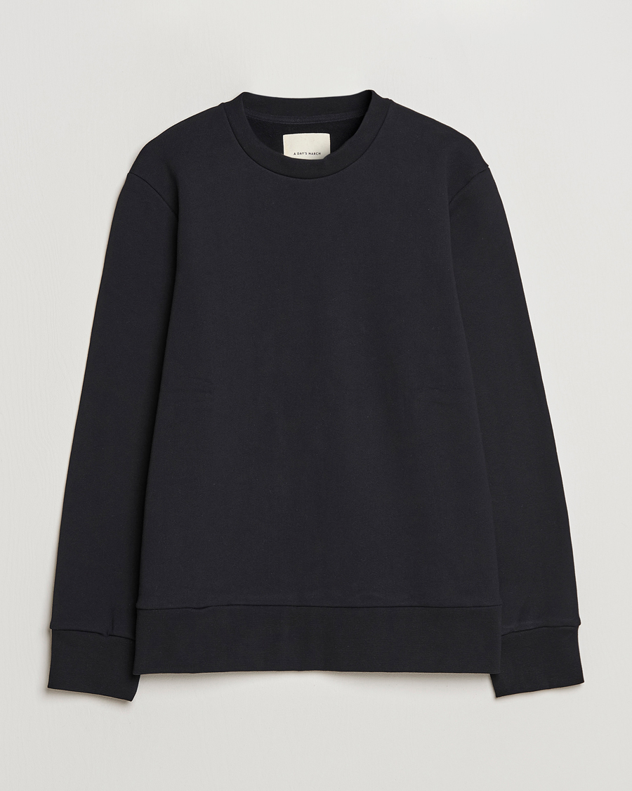 Herren | Pullover | A Day's March | Shaw Sturdy Fleece Sweatshirt Black