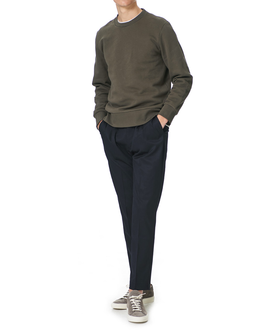 Herren | Pullover | A Day's March | Shaw Sturdy Fleece Sweatshirt Olive