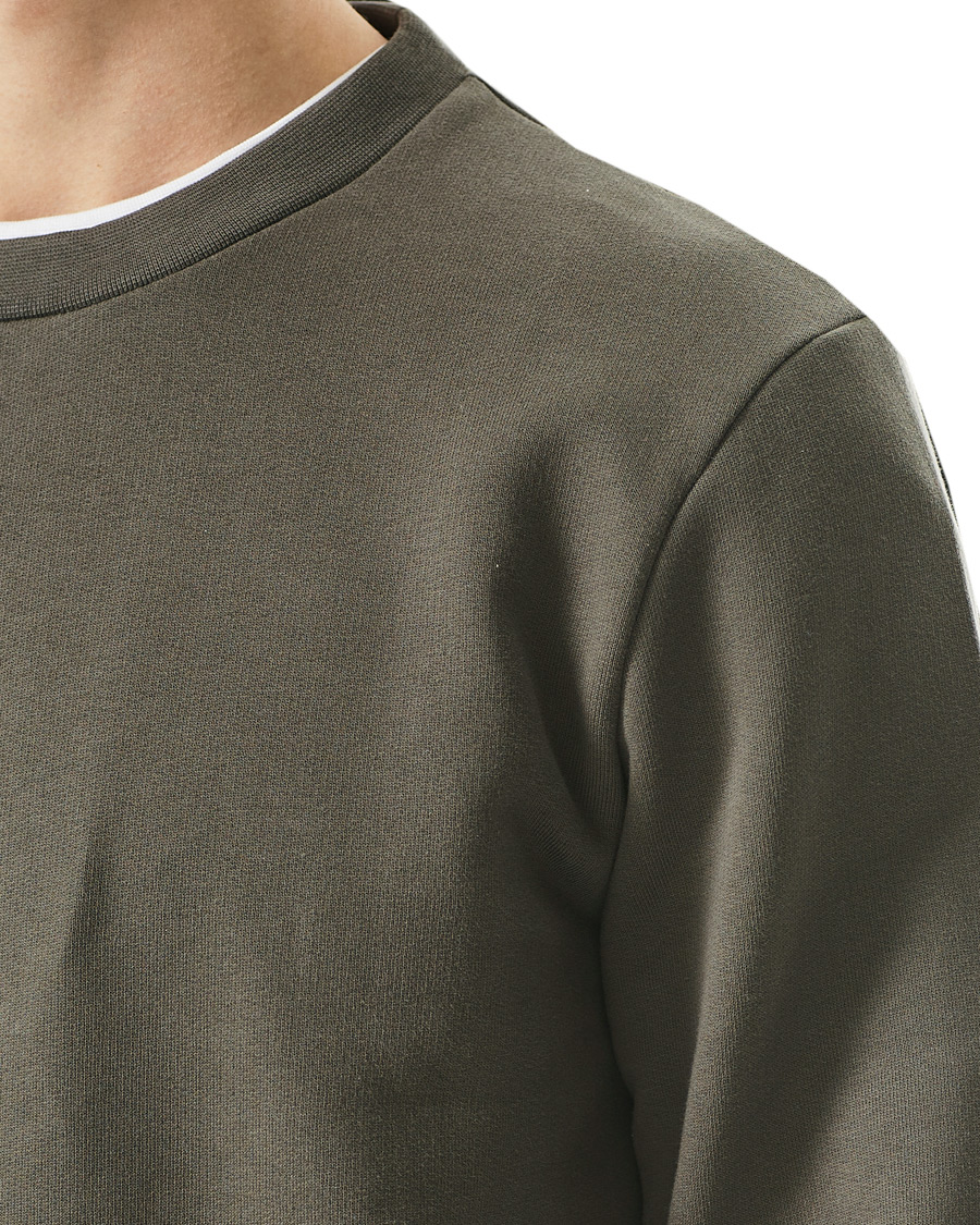 Herren | Pullover | A Day's March | Shaw Sturdy Fleece Sweatshirt Olive
