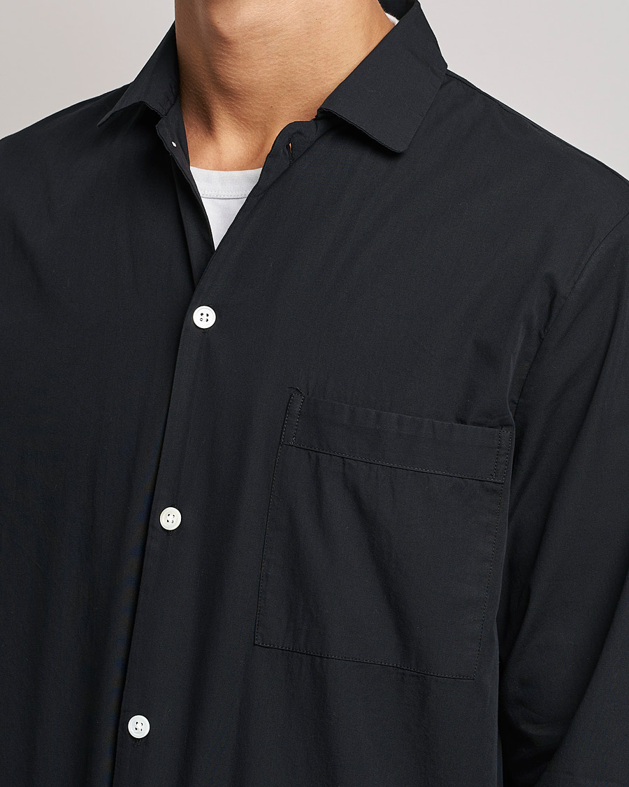 Herren | Schlafanzüge & Bademäntel | Tekla | Poplin Pyjama Shirt All Black