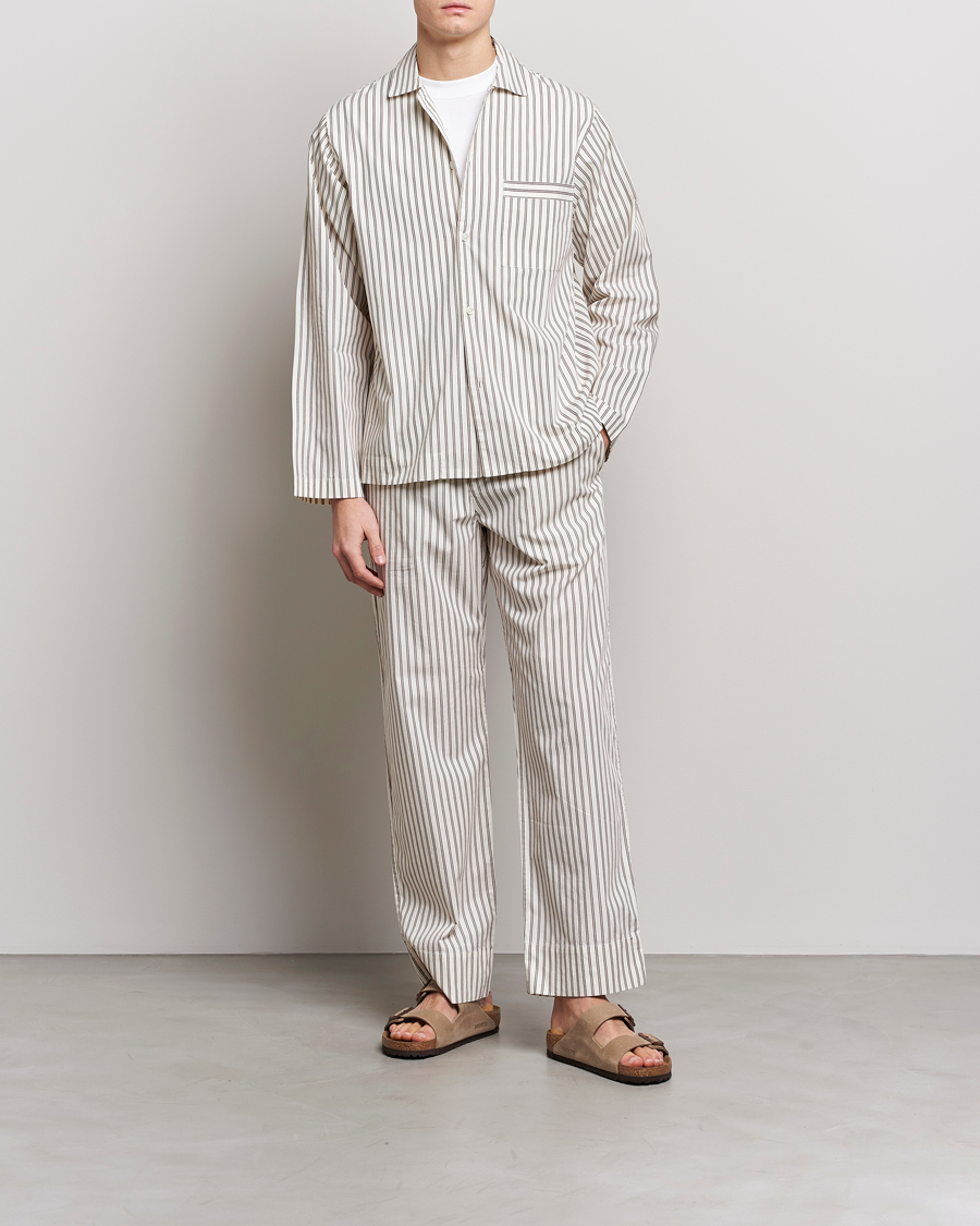 Herren | Schlafanzüge & Bademäntel | Tekla | Poplin Pyjama Shirt Hopper Stripes
