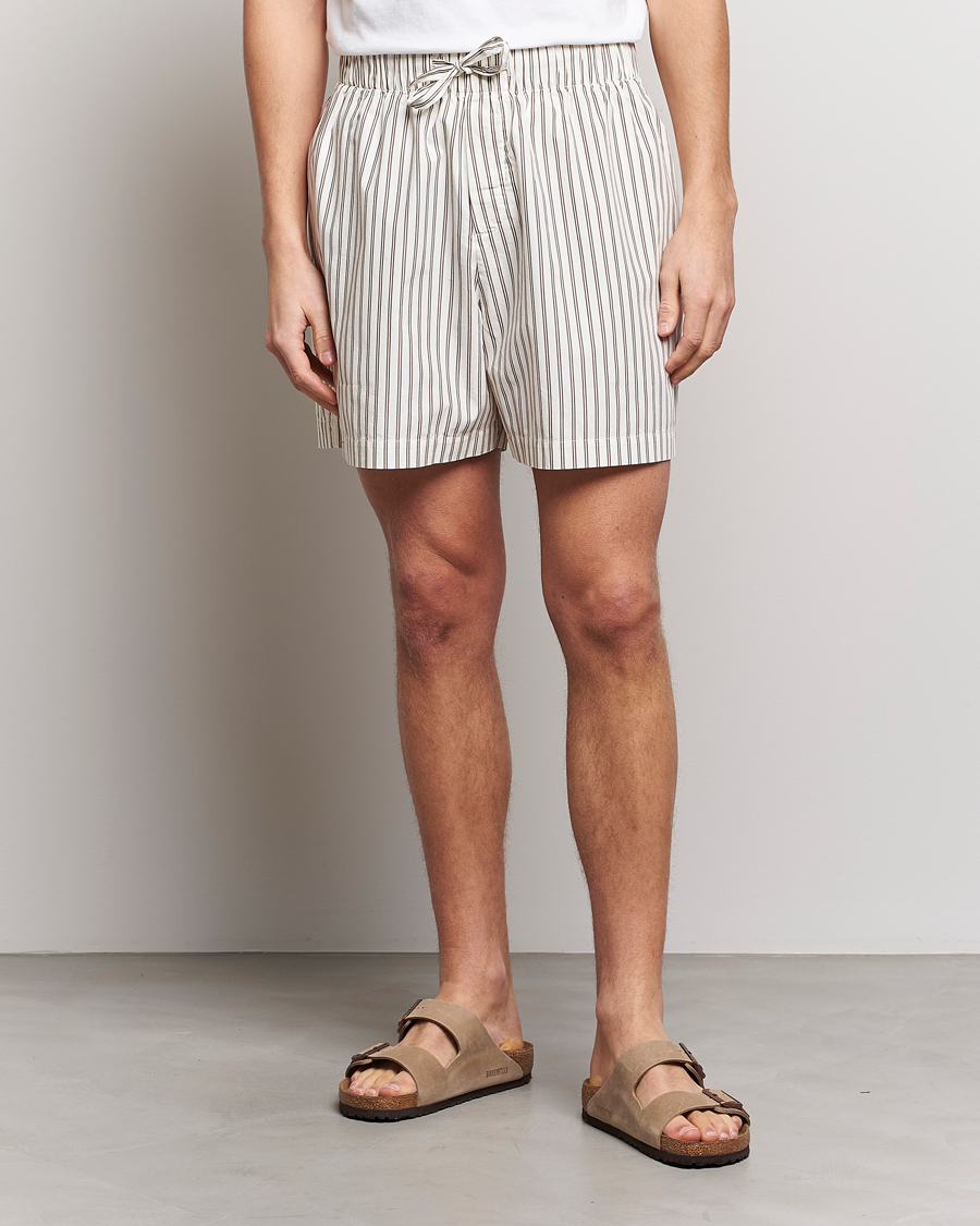 Herren | Kleidung | Tekla | Poplin Pyjama Shorts Hopper Stripes