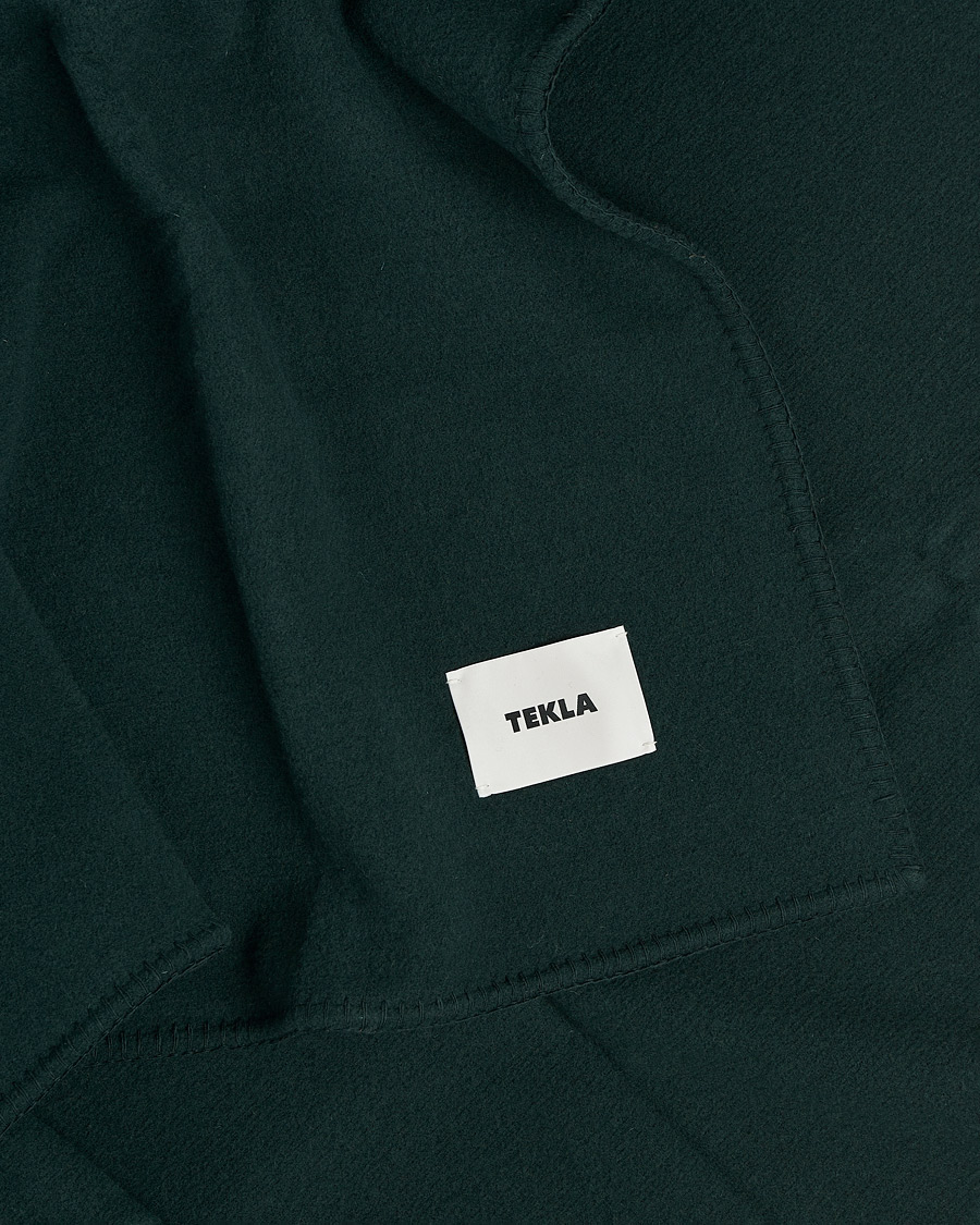 Herren | Tekla Merino Wool Blanket Dark Green | Tekla | Merino Wool Blanket Dark Green