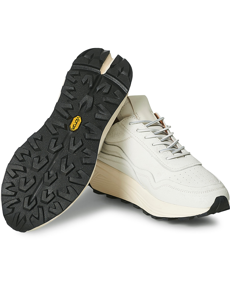 Herren | Buttero Vinci Bianchetto Leather Running Sneaker Off White | Buttero | Vinci Bianchetto Leather Running Sneaker Off White