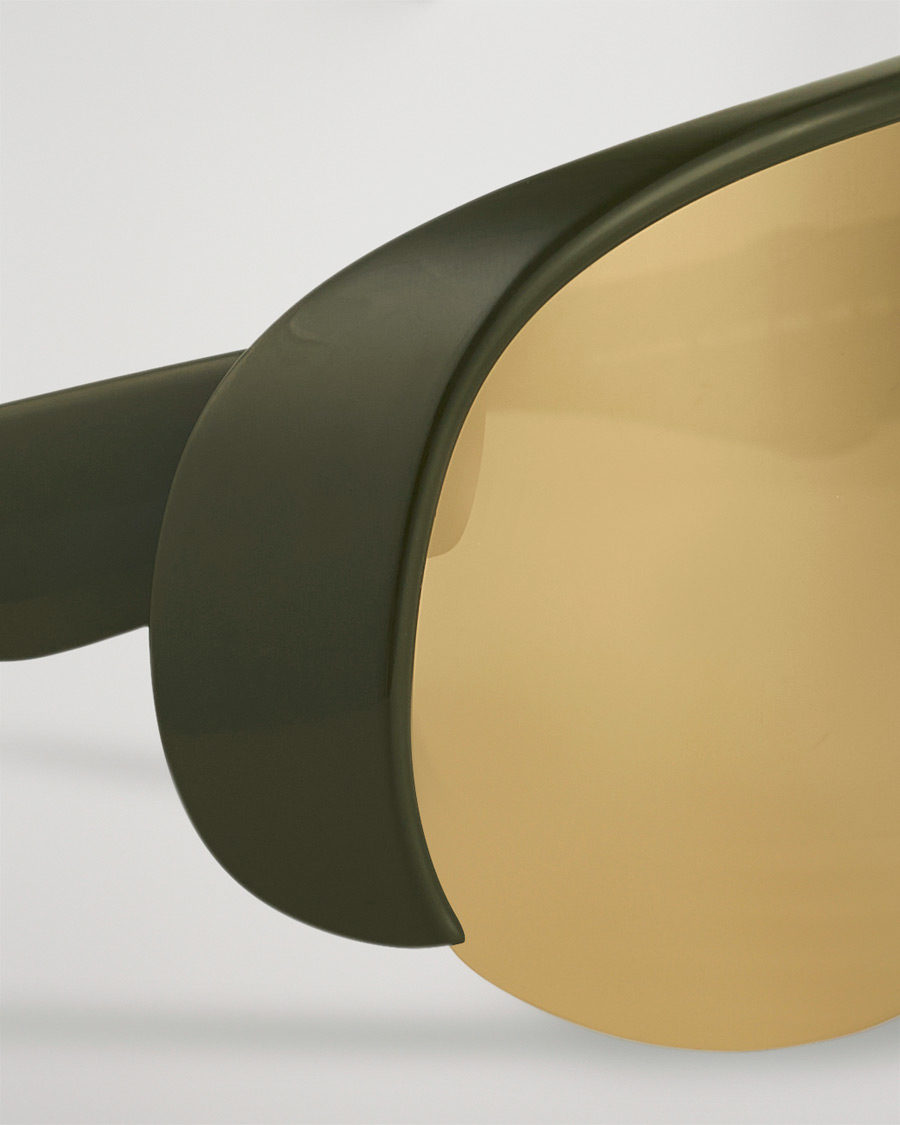 Herren | Moncler Lunettes Phantom Sunglasses Shiny Dark Green/Brown | Moncler Lunettes | Phantom Sunglasses Shiny Dark Green/Brown