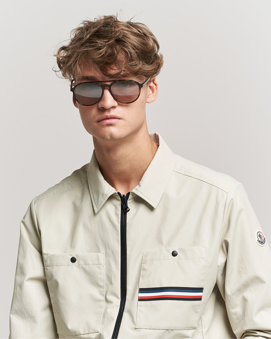 Herren | Moncler Lunettes ML0228 Sunglasses Dark Havana/Roviex | Moncler Lunettes | ML0228 Sunglasses Dark Havana/Roviex