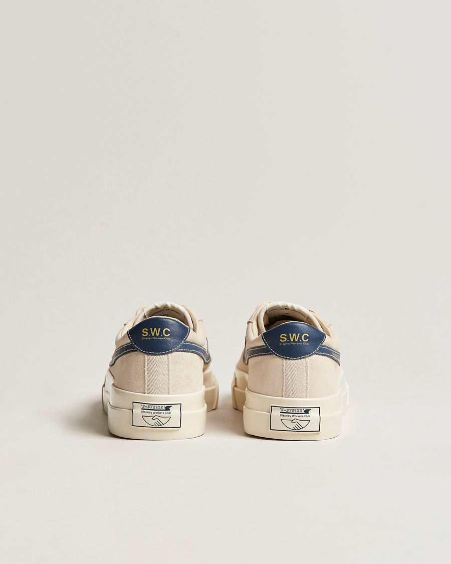 Herren | Stepney Workers Club Dellow Suede Sneaker Ecru/Navy | Stepney Workers Club | Dellow Suede Sneaker Ecru/Navy