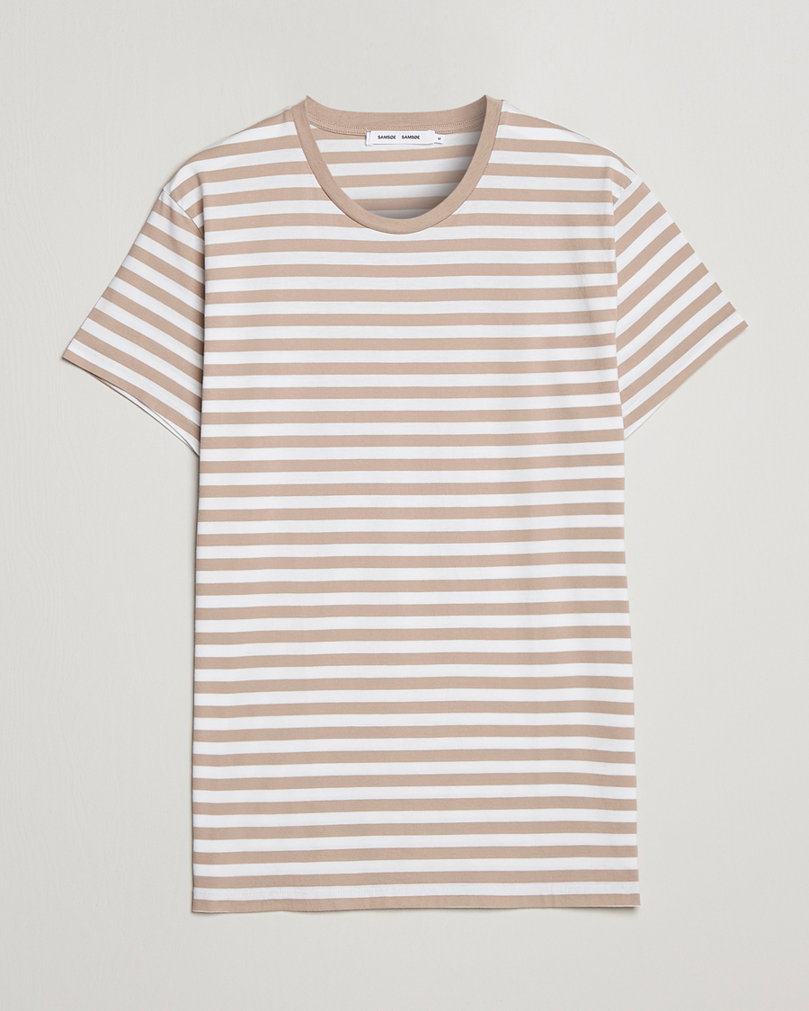 Herren | T-Shirts | Samsøe Samsøe | Samsøe & Samsøe Patrick Crew Neck Tee White Pure Cashmere