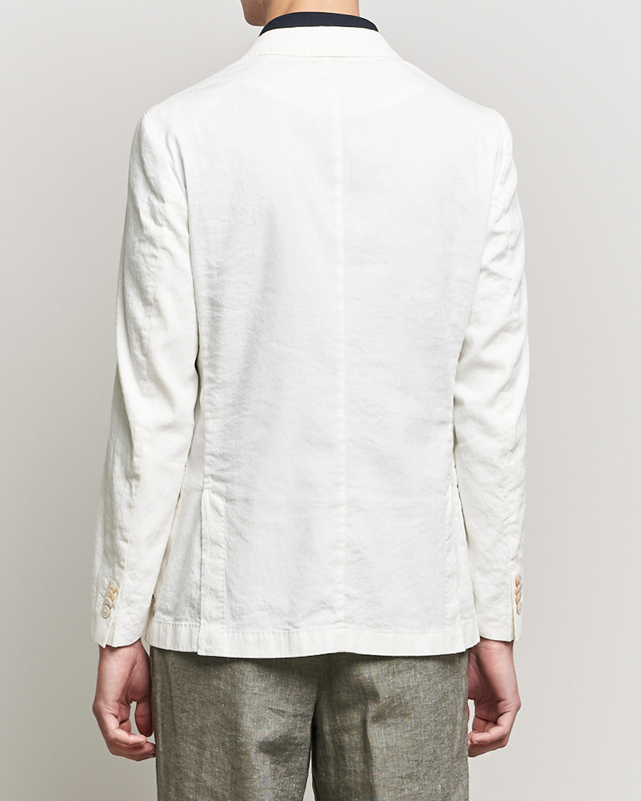 Herren | Sakkos | BOSS BLACK | BOSS Hanry Linen Peak Lapel Blazer White