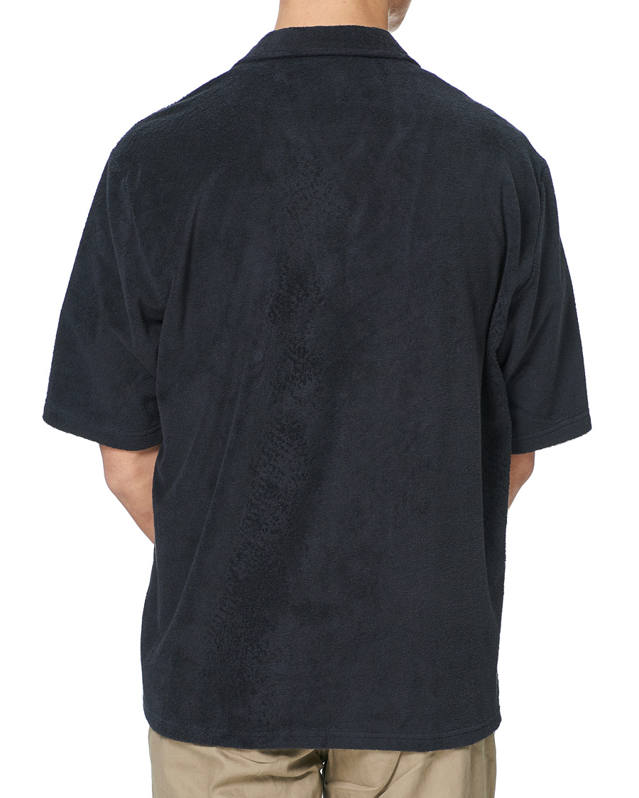 Herren | Hemden | BOSS BLACK | BOSS Lars Terry Short Sleeve Shirt Dark Blue