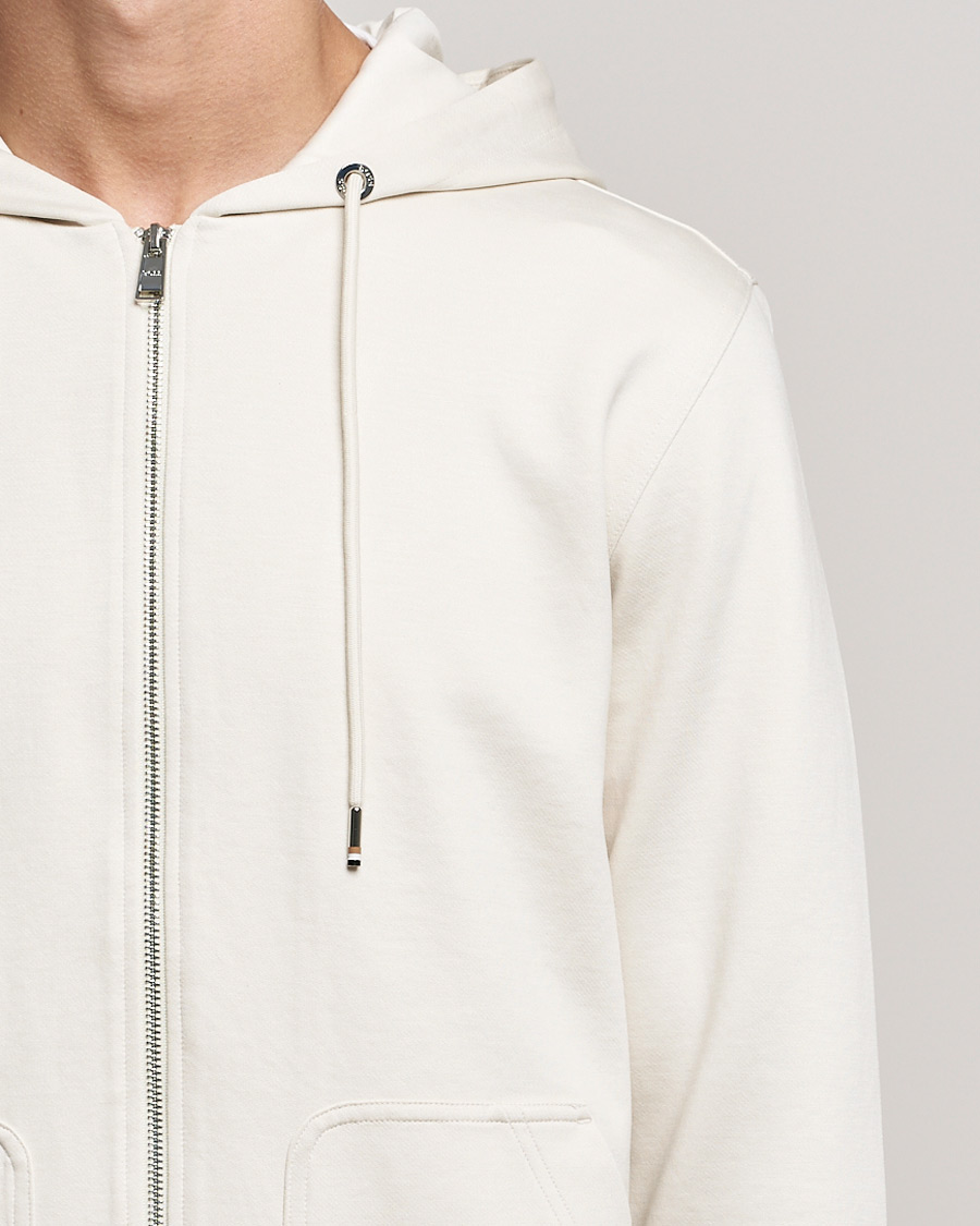 Herren | Pullover | BOSS BLACK | Tailored Smith Full Zip Hoodie Open White