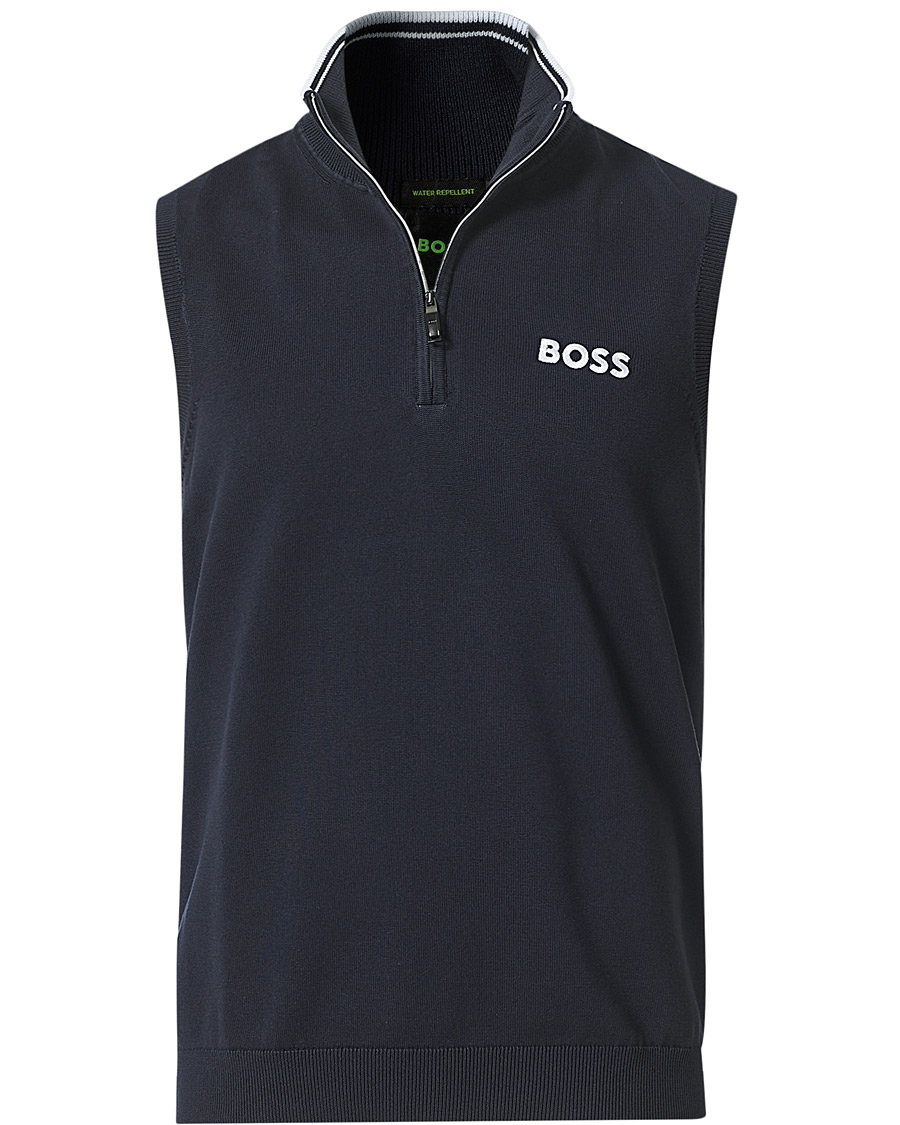 Herren | Pullover | BOSS GREEN | Zolf Half Zip Vest Dark Blue