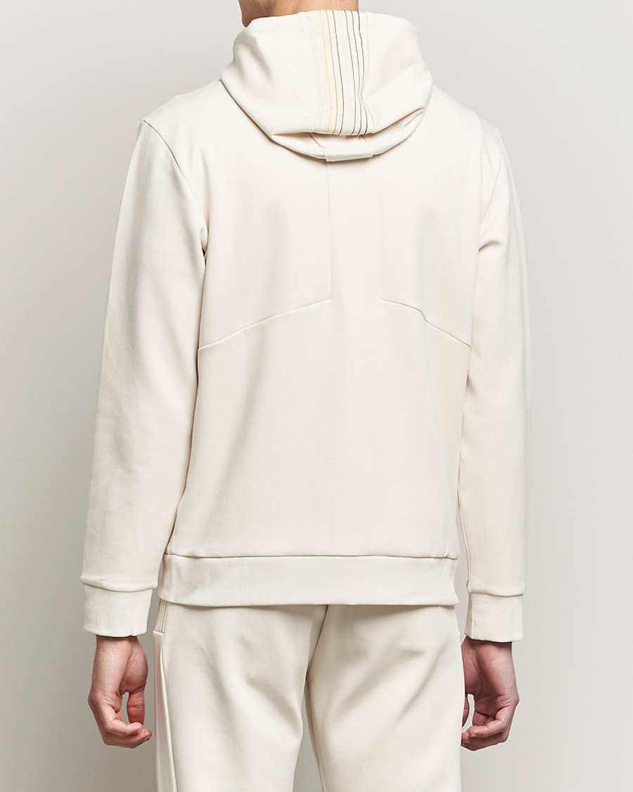 Herren | Pullover | BOSS GREEN | BOSS Athleisure Saggy Logo Full Zip Hoodie Open White