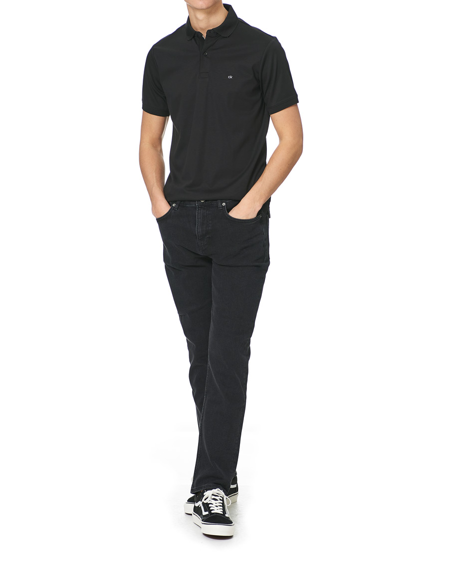Herren | Poloshirts | Calvin Klein | Liquid Touch Slim Fit Polo Black