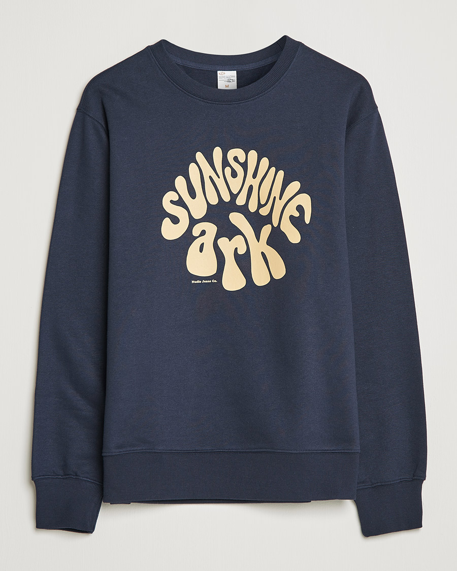 Herren | Pullover | Nudie Jeans | Frasse Sunshine Ark Sweatshirt Navy