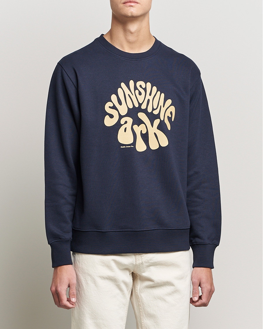 Herren | Pullover | Nudie Jeans | Frasse Sunshine Ark Sweatshirt Navy