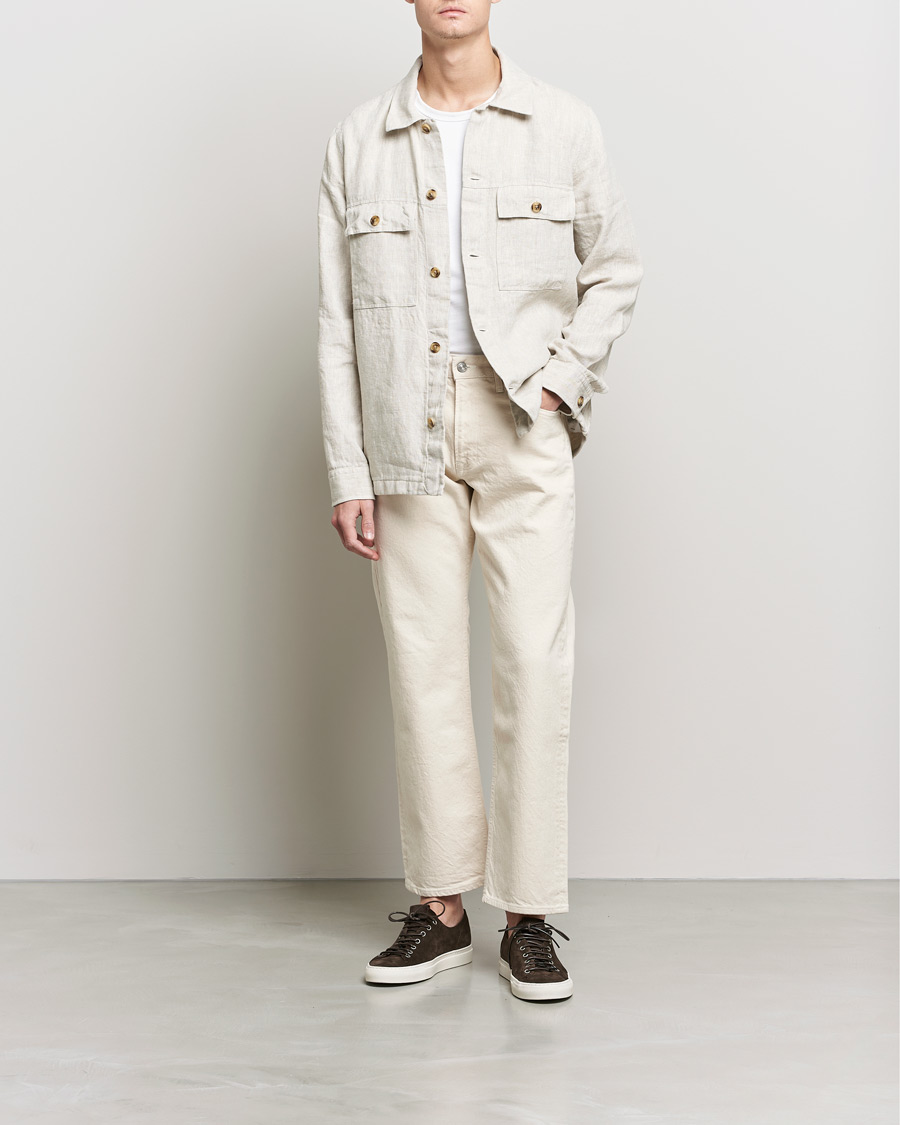 Herren | Hemden | NN07 | Wilas Linen Overshirt Oat