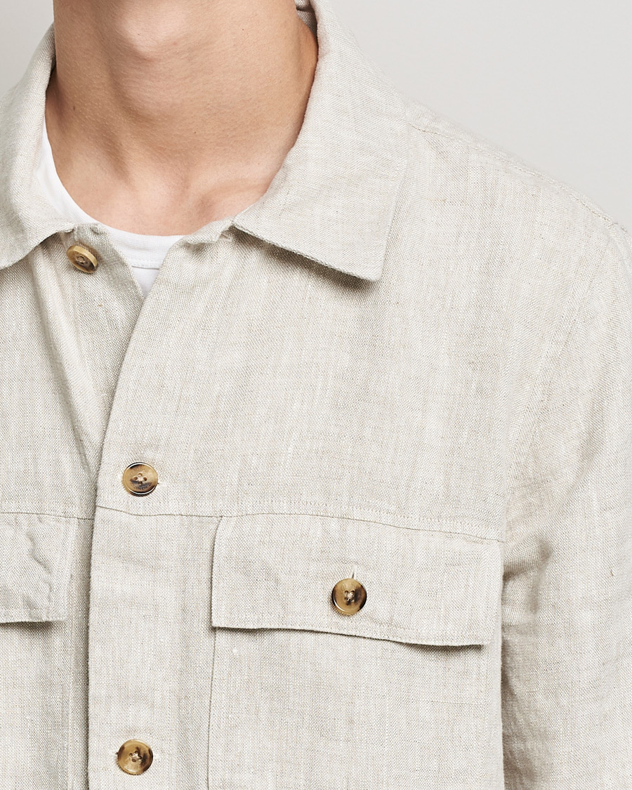 Herren | Hemden | NN07 | Wilas Linen Overshirt Oat