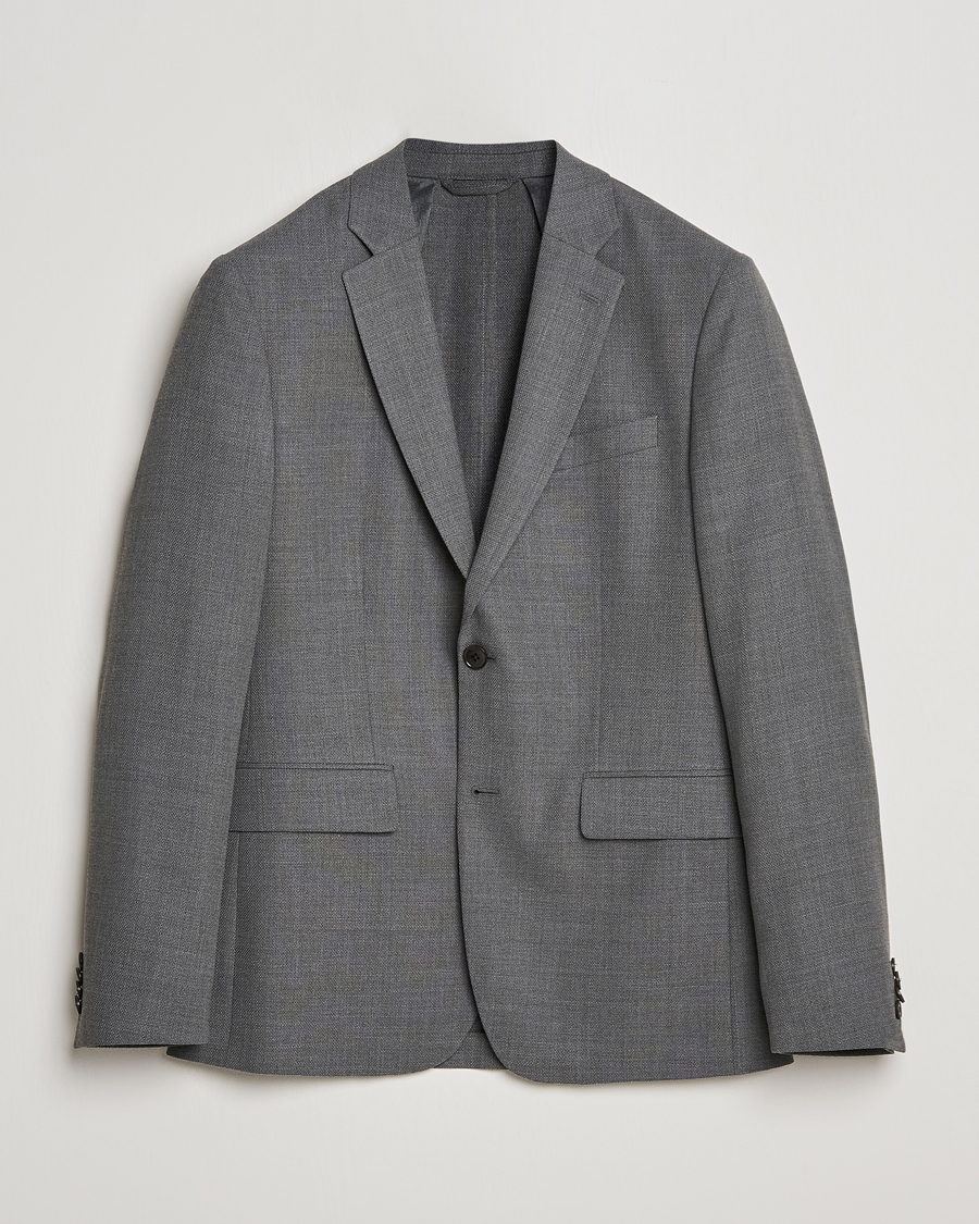 Herren | Sakkos | J.Lindeberg | Hopper Active Hopsack Blazer Grey Melange