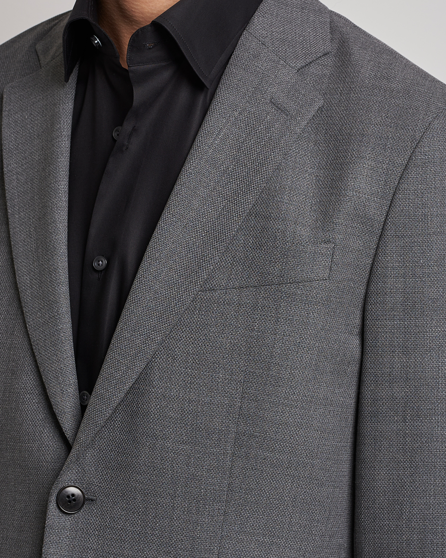 Herren | Sakkos | J.Lindeberg | Hopper Active Hopsack Blazer Grey Melange