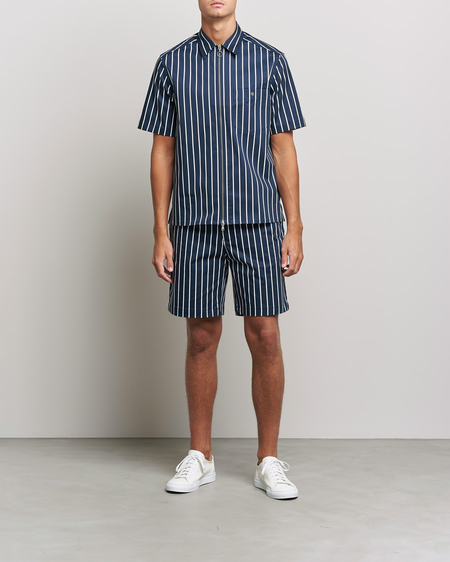 Herren | Shorts | J.Lindeberg | Earl Stripe Resort Shorts Navy